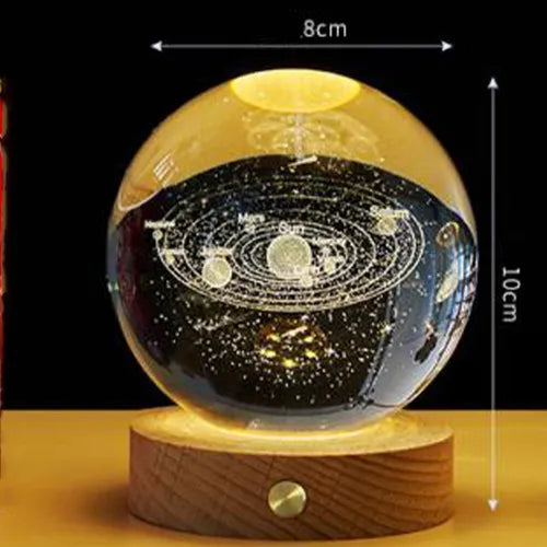 Esfera De Cristal Luz Led